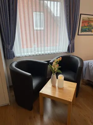 Ein Sitzbereich in der Unterkunft 