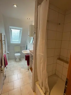 Ein Badezimmer in der Unterkunft 