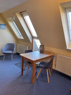 Ein Sitzbereich in der Unterkunft 