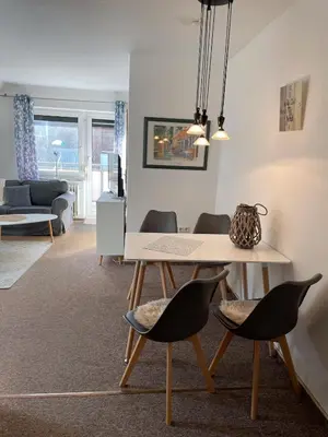 Ein Sitzbereich in der Unterkunft 
