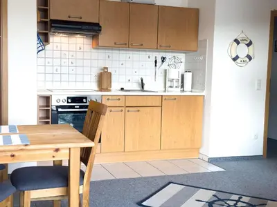 Küche/Küchenzeile in der Unterkunft Haus Seewind Wohnung 3
