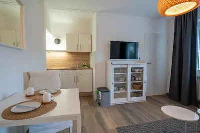TV/Unterhaltungsangebot in der Unterkunft Ferienwohnung Glück & Seelig