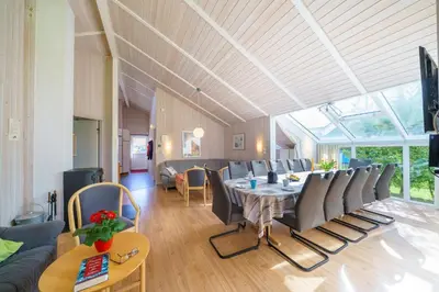 Ein Sitzbereich in der Unterkunft Ferienhaus Kum Weer
