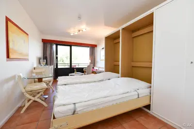 Ein Bett oder Betten in einem Zimmer der Unterkunft Haus 