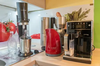 Kaffee-/Teezubehör in der Unterkunft Strandresidenz Rosengarten