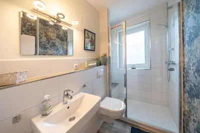 Ein Badezimmer in der Unterkunft Ferienwohnung Anker II