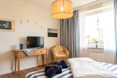 TV/Unterhaltungsangebot in der Unterkunft Ferienwohnung Anker II