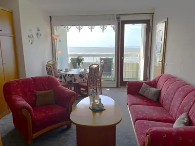 Ein Sitzbereich in der Unterkunft Tideblick