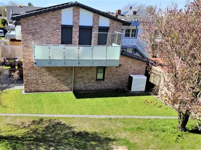 Das Gebäude in dem sich die Ferienwohnung befindet