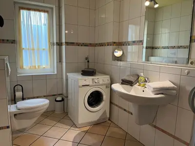 Ein Badezimmer in der Unterkunft Dwarslöper