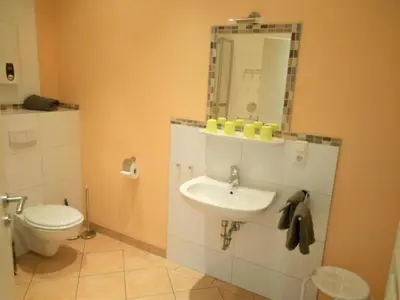 Ein Badezimmer in der Unterkunft Wohnung Sylt