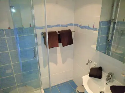 Ein Badezimmer in der Unterkunft Skyline 1