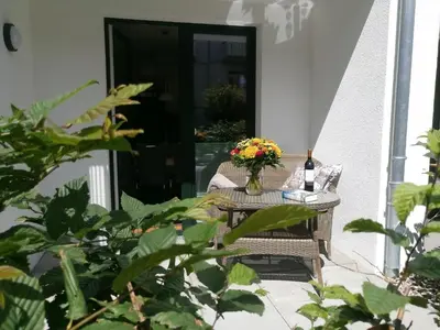 Ein Garten an der Unterkunft Lenia 2