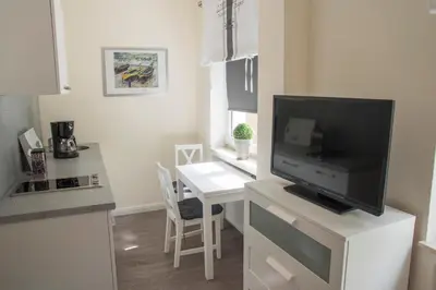 Küche/Küchenzeile in der Unterkunft Apartmenthaus Frauenpreiss FeWo 60