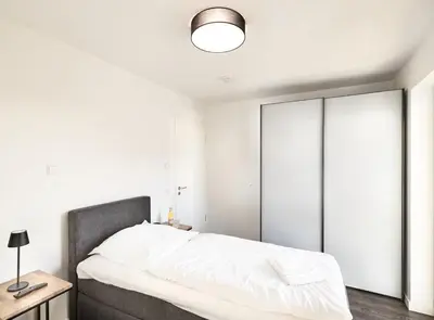 Ein Bett oder Betten in einem Zimmer der Unterkunft Zuhause In Duhnen - 312 - Steenloper