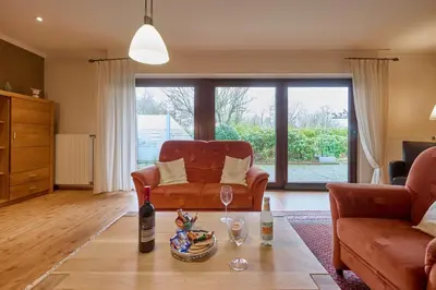 Ein Sitzbereich in der Unterkunft Haus Ricker - Erdgeschoss