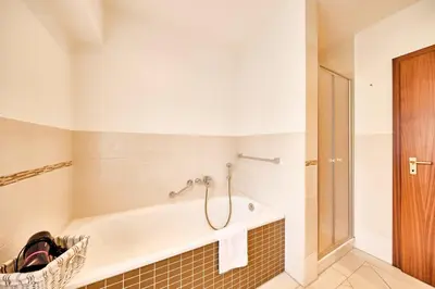 Ein Badezimmer in der Unterkunft Haus Ricker - Erdgeschoss