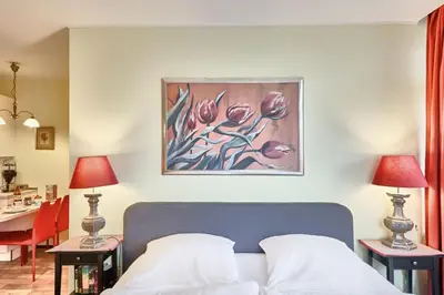 Ein Bett oder Betten in einem Zimmer der Unterkunft Haus Panorama - 127