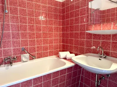 Ein Badezimmer in der Unterkunft Apartmenthaus Frauenpreiss FeWo 214
