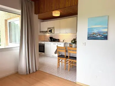 Küche/Küchenzeile in der Unterkunft Apartmenthaus Frauenpreiss FeWo 214