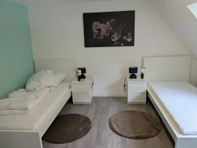 Grundriss der Unterkunft Monteurhaus Westertweute mit Wintergarten
