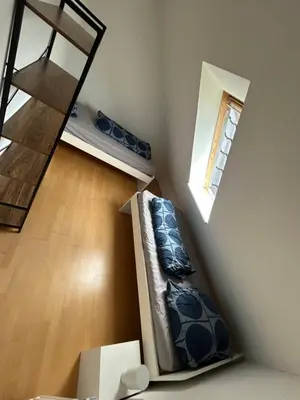 Ein Bett oder Betten in einem Zimmer der Unterkunft Ferienwohnung Koralle