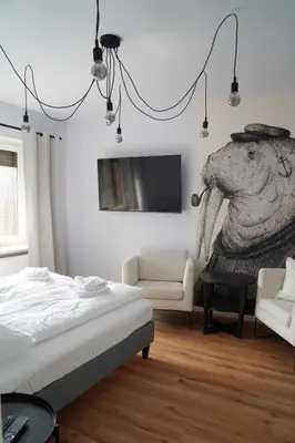 Ein Bett oder Betten in einem Zimmer der Unterkunft Küstenbutze Büsum