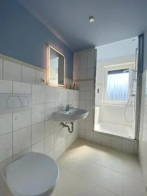 Ein Badezimmer in der Unterkunft Küstenbutze Büsum