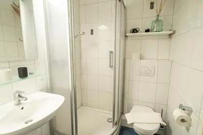 Ein Badezimmer in der Unterkunft Viktorias Lieblingsplatz