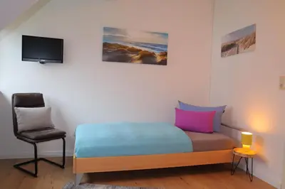 TV/Unterhaltungsangebot in der Unterkunft Ferienhaus De lüttje Mööv