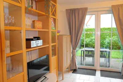 Küche/Küchenzeile in der Unterkunft Ferienhaus De lüttje Mööv