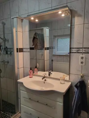 Ein Badezimmer in der Unterkunft Ferienwohnung Vogel