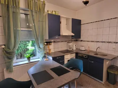 Küche/Küchenzeile in der Unterkunft Ferienwohnung Vogel
