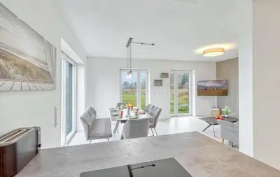 Grundriss der Unterkunft Modernes Ferienhaus Mit Sauna