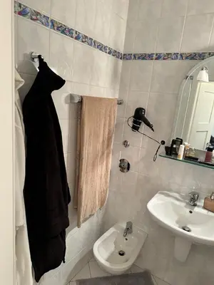Ein Badezimmer in der Unterkunft Modern, Gemütlich, Strandnah