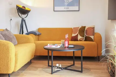 Ein Sitzbereich in der Unterkunft 