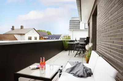 Ein Balkon oder eine Terrasse in der Unterkunft 