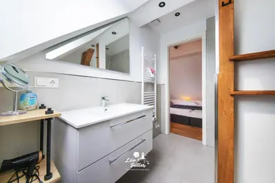 Ein Bett oder Betten in einem Zimmer der Unterkunft 