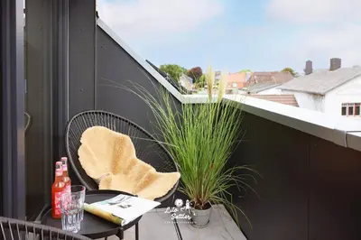 Ein Balkon oder eine Terrasse in der Unterkunft 