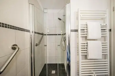 Ein Badezimmer in der Unterkunft Haus Regenpfeifer Wohnung 2
