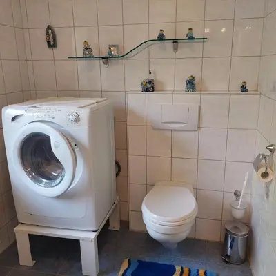 Ein Badezimmer in der Unterkunft Haus Elke