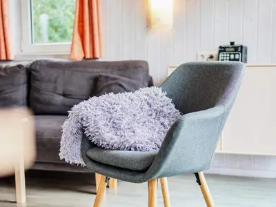 Ein Sitzbereich in der Unterkunft 4 star holiday home in FRIEDRICHKOOG