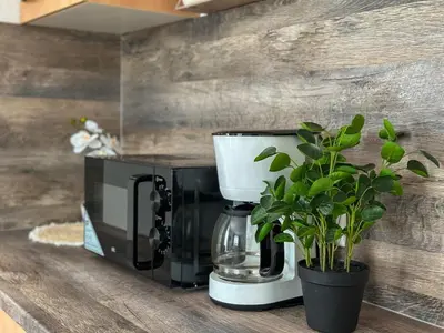 Kaffee-/Teezubehör in der Unterkunft Brunsbüttel City Apartments