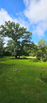 Ein Garten an der Unterkunft Ferienwohnung Drei Eichen