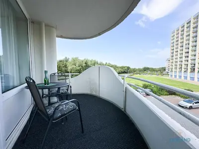 Ein Balkon oder eine Terrasse in der Unterkunft Watt n Blick 220