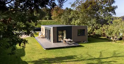 Ein Garten an der Unterkunft LieblingsKOOG