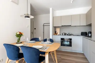 Küche/Küchenzeile in der Unterkunft Ferienwohnung Lichtblick