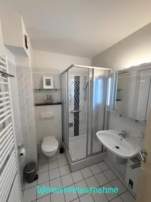 Ein Badezimmer in der Unterkunft Haus Seewind, App 06