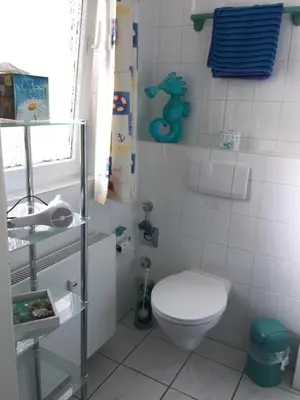 Ein Badezimmer in der Unterkunft Haus Seeterrassen, App 06