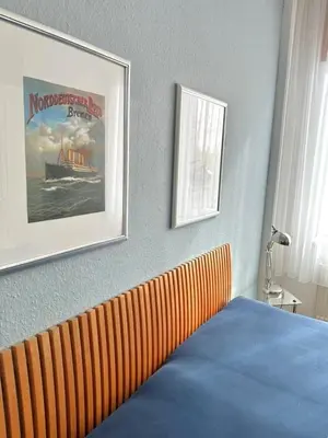 Ein Bett oder Betten in einem Zimmer der Unterkunft Haus Seeterrassen, App 04